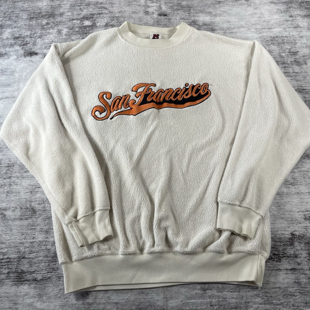 San Francisco Giants Boa Sportswear Sweatshirt White Vintage MLB Women Medium